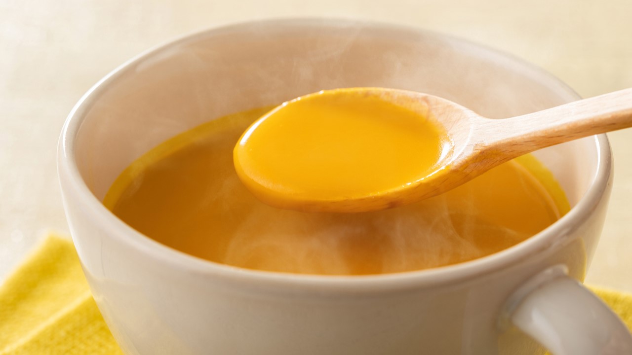 【腸活スープ】味噌入りカボチャの豆乳ポタージュのレシピ